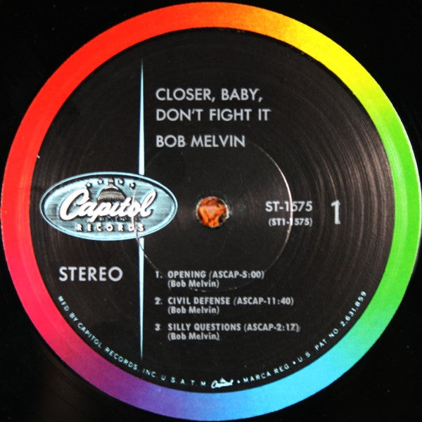 Bob Melvin : Closer, Baby, Don't Fight It! (LP, Album)