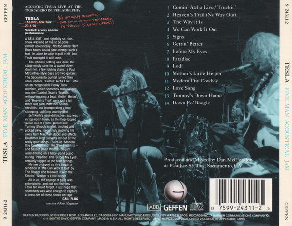 Tesla : Five Man Acoustical Jam (CD, Album)