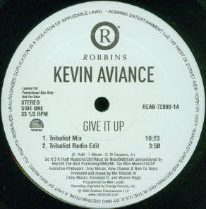Kevin Aviance : Give It Up (12", Promo)