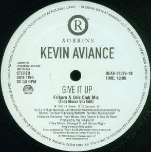 Kevin Aviance : Give It Up (12", Promo)