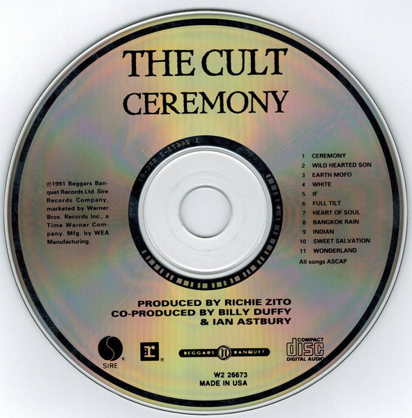 The Cult : Ceremony (CD, Album, Club)