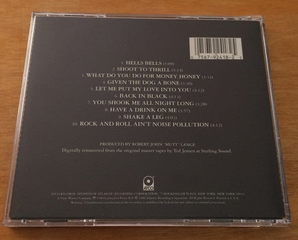 AC/DC : Back In Black (CD, Album, RE, RM)