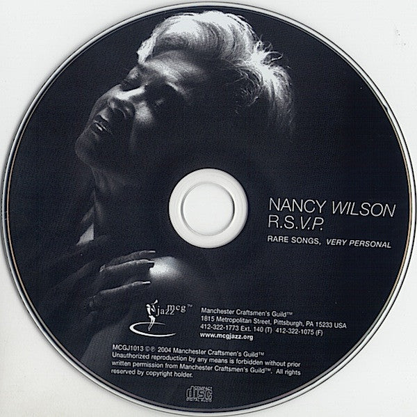 Nancy Wilson : R.S.V.P. (Rare Songs, Very Personal) (CD, Album)