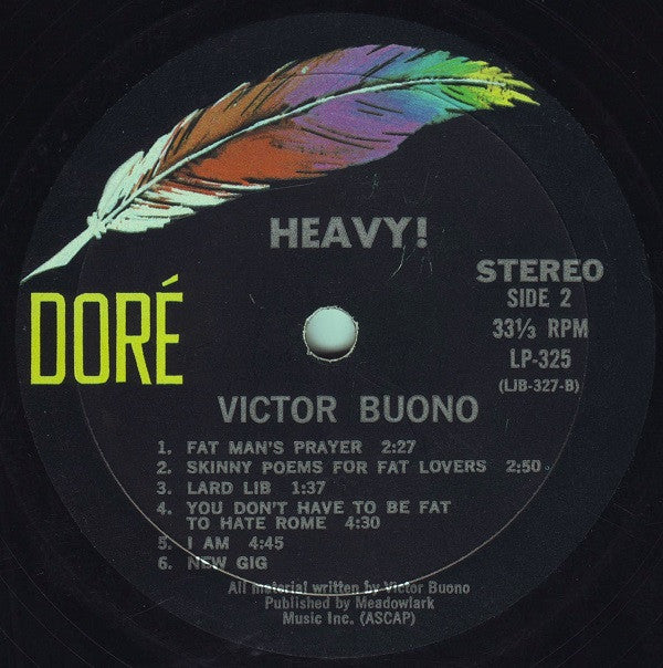 Victor Buono : Heavy! (LP, Album)