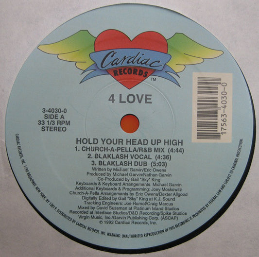 4 Love : Hold Your Head Up High (12")