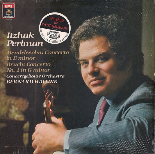 Itzhak Perlman – Felix Mendelssohn-Bartholdy / Max Bruch – Concertgebouworkest, Bernard Haitink : Concerto In E Minor / Concerto No. 1 In G Minor (LP, DMM)