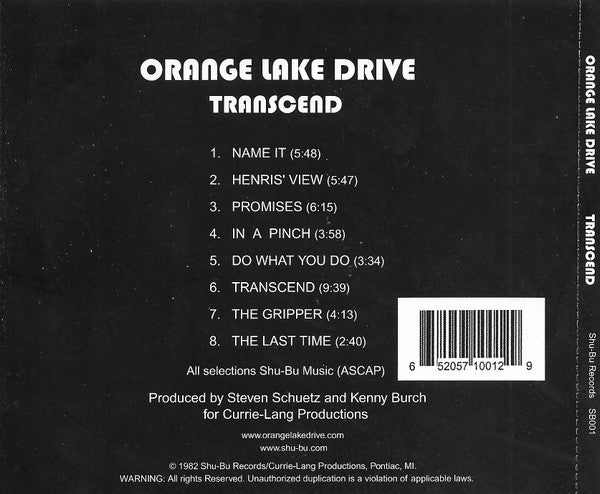 Orange Lake Drive : Transcend (CD, Album, RE)