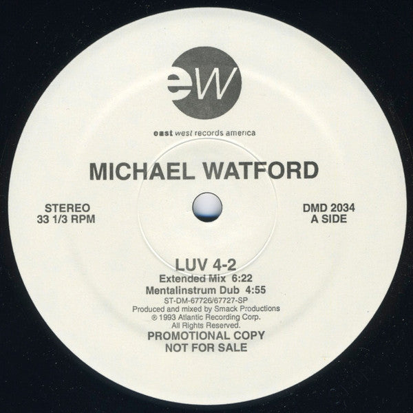 Michael Watford : Luv 4-2 (12", Promo)