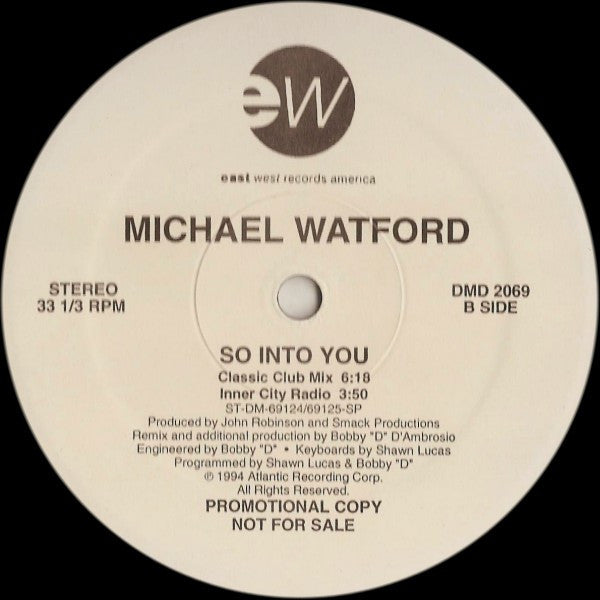 Michael Watford : So Into You (12", Promo)