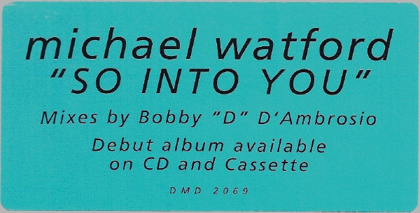 Michael Watford : So Into You (12", Promo)
