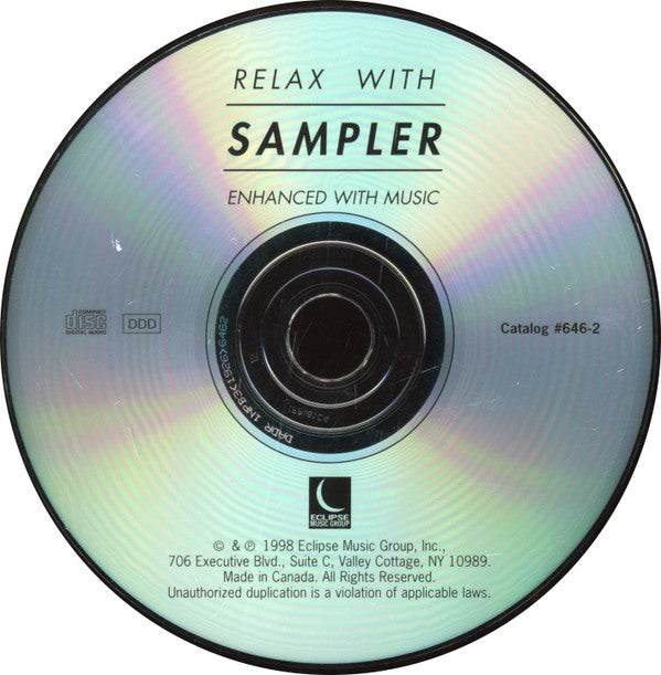 Unknown Artist : Relax With...Sampler (Enhanced With Music) (CD, Smplr)