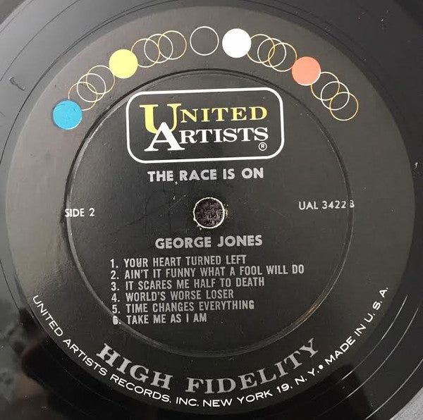 George Jones (2) : The Race Is On (LP, Comp, Mono)