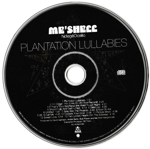 Me'Shell NdegéOcello : Plantation Lullabies (CD, Album)