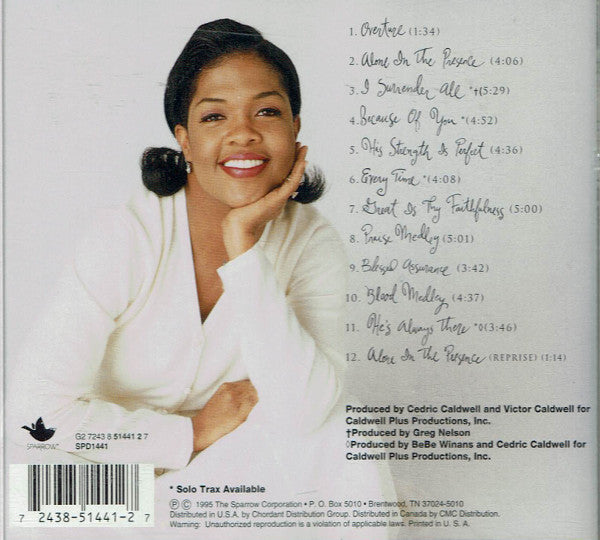 Cece Winans : Alone In His Presence (CD, Album)