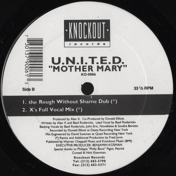U.N.I.T.E.D. : Mother Mary (12")