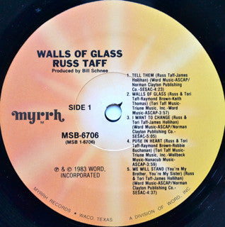 Russ Taff : Walls Of Glass (LP, Album)
