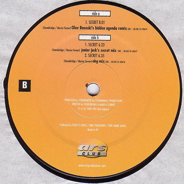 Marisa Turner : Secret (12")