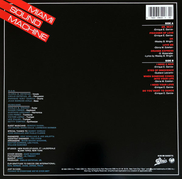 Miami Sound Machine : Eyes Of Innocence (LP, Album)