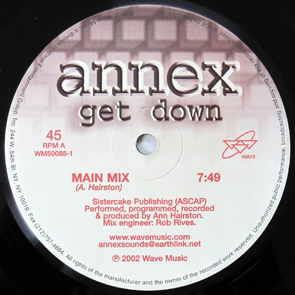 Annex : Get Down (12")