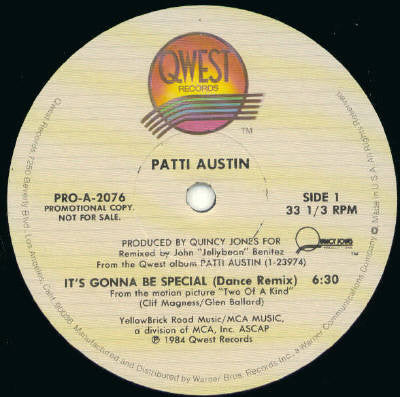 Patti Austin : It's Gonna Be Special (12", Promo)