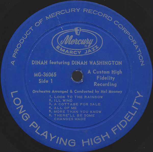 Dinah Washington : Dinah! (LP, Album, Mono, RE)