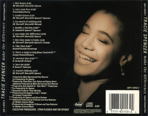 Tracie Spencer : Make The Difference (CD, Album)