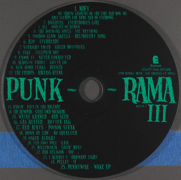 Various : Punk-O-Rama III (CD, Comp)