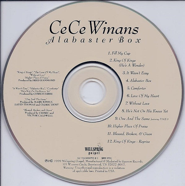 CeCe Winans : Alabaster Box (CD, Album)