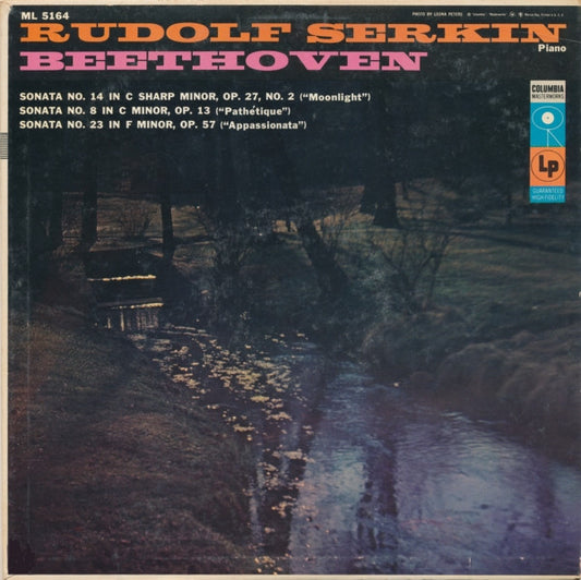 Ludwig van Beethoven / Rudolf Serkin : Sonata No. 14 ("Moonlight") / Sonata No. 8 ("Pathétique") / Sonata No. 23 ("Appassionata") (LP, Album, Mono)