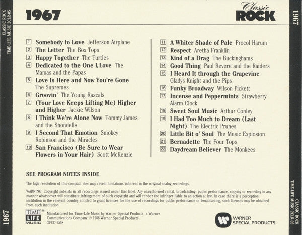 Various : Classic Rock 1967 (CD, Comp, RE)