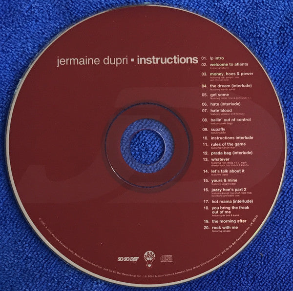 Jermaine Dupri : Instructions (CD, Album)