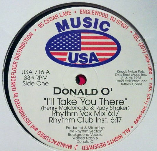 Rhythm Section Featuring Donald O : I'll Take You There (12")