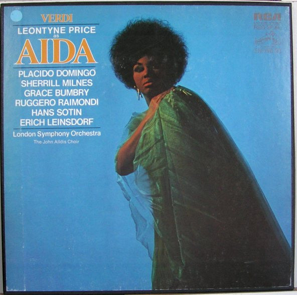 Giuseppe Verdi, Leontyne Price, Placido Domingo, Sherrill Milnes, Grace Bumbry, Ruggero Raimondi, Hans Sotin, Erich Leinsdorf, London Symphony Orchestra, John Alldis Choir : Aida (3xLP, Album, Box)