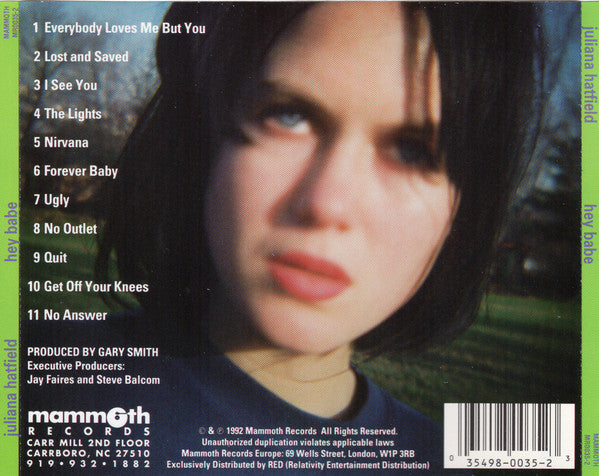 Juliana Hatfield : Hey Babe (CD, Album)