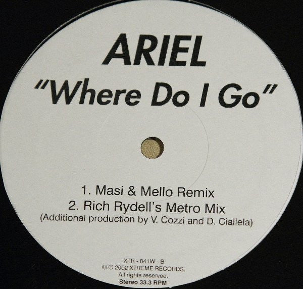 Ariel (2) : Where Do I Go (12")