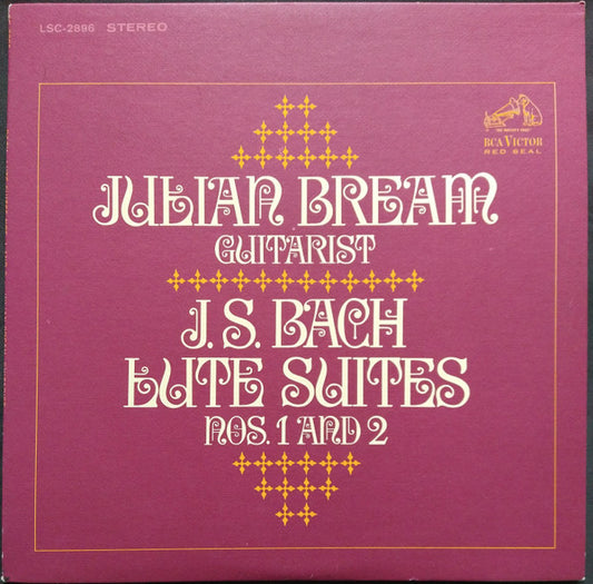 Julian Bream - Johann Sebastian Bach : Lute Suites Nos. 1 And 2 (LP, Album)
