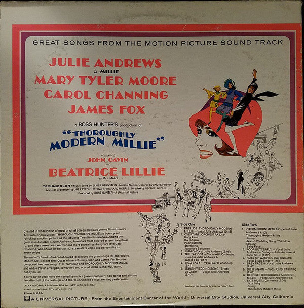 Various : Thoroughly Modern Millie (The Original Sound Track Album) (LP, Album, Gat)