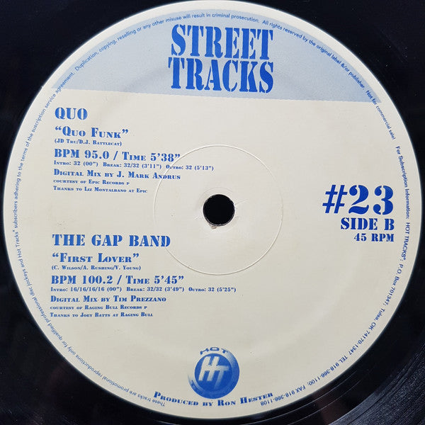 Various : Street Tracks 23 (3x12", Comp, Promo)