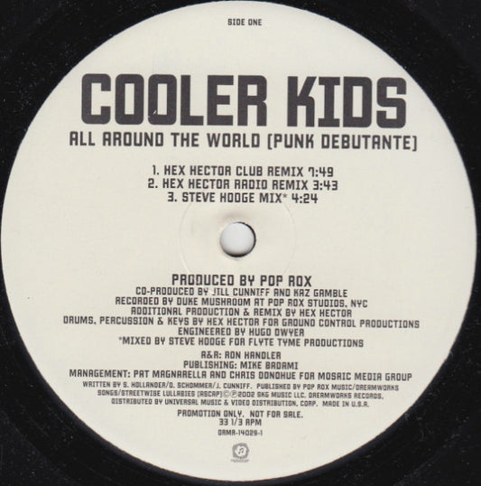 Cooler Kids : All Around The World (Punk Debutante) (12", Promo)
