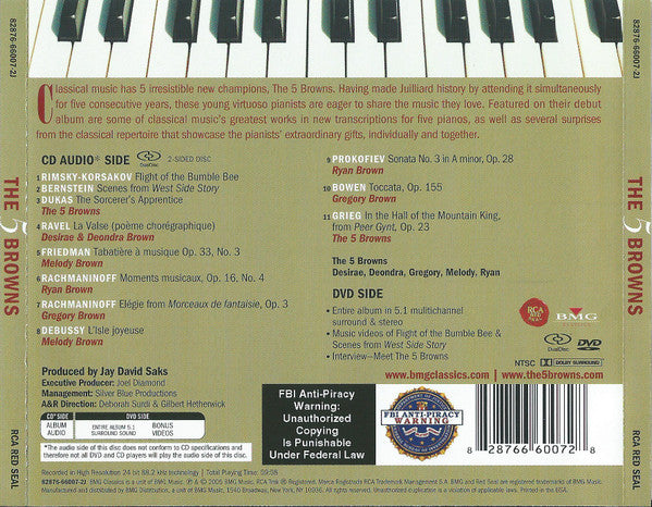 The 5 Browns : The 5 Browns (Hybrid, DualDisc, Album)