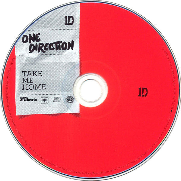One Direction : Take Me Home (CD, Album, Ltd, Tar)
