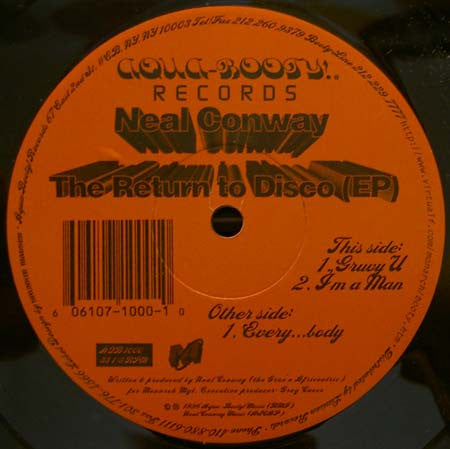 Neal Conway : The Return To Disco EP (12", EP)