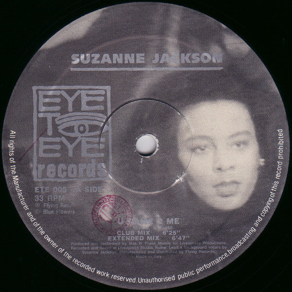 Suzanne Jackson : U Came 2 Me (12")