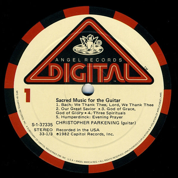 Christopher Parkening : Sacred Music For The Guitar (LP, Album, KM )