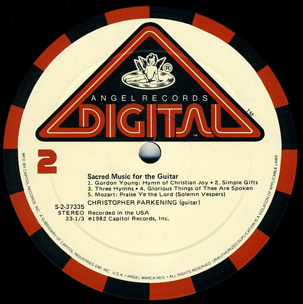 Christopher Parkening : Sacred Music For The Guitar (LP, Album, KM )