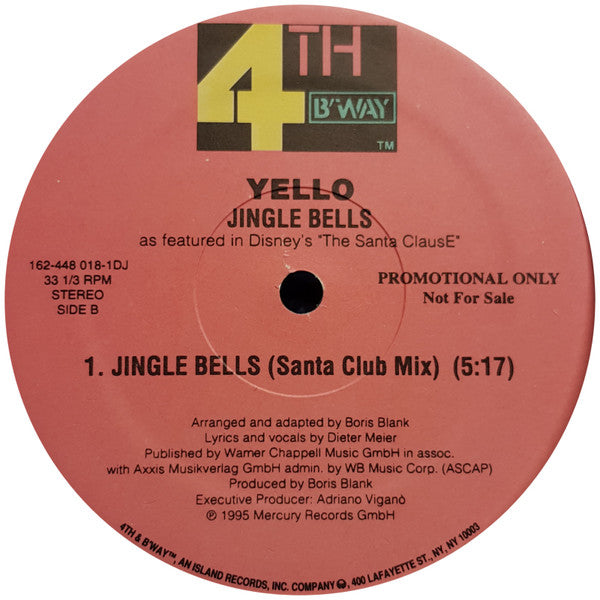 Yello : Jingle Bells (12", Promo)