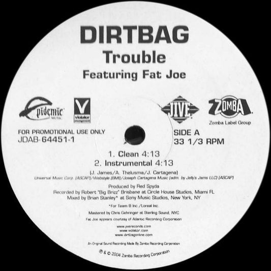Dirtbag : Trouble (12", Promo)