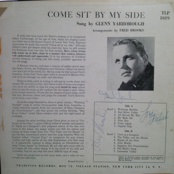 Glenn Yarbrough : Come And Sit By My Side (LP)