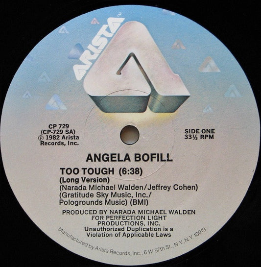 Angela Bofill : Too Tough (12", Mon)