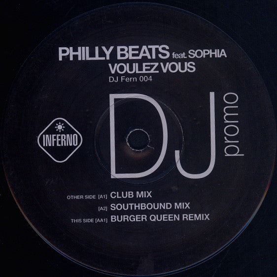 Philly Beats Feat. Sophia : Voulez Vous (12", Promo)